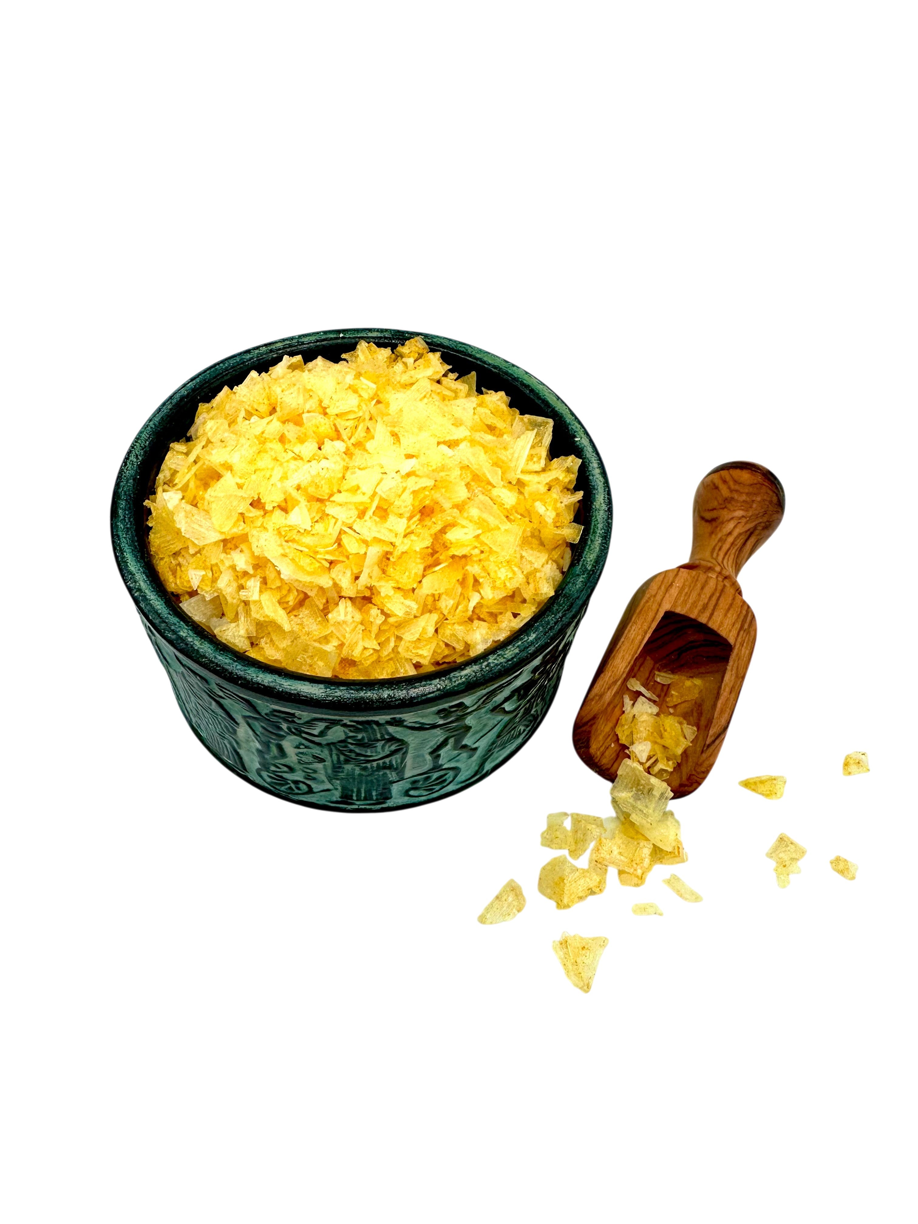 Lemon Sea Salt Pyramids ~ Flakes Sea Salt Lemon Pyramids