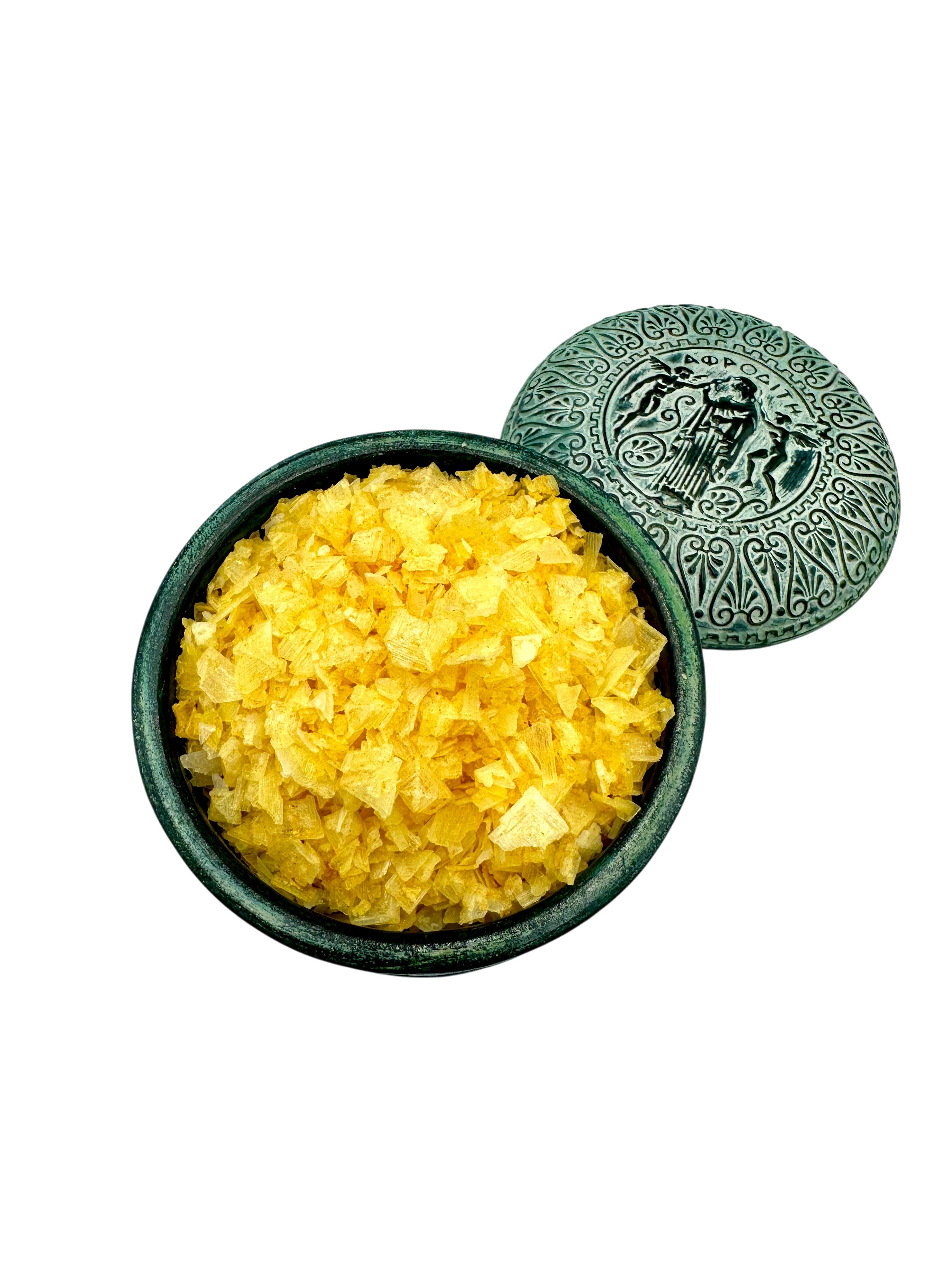 Lemon Sea Salt Pyramids ~ Flakes Sea Salt Lemon Pyramids