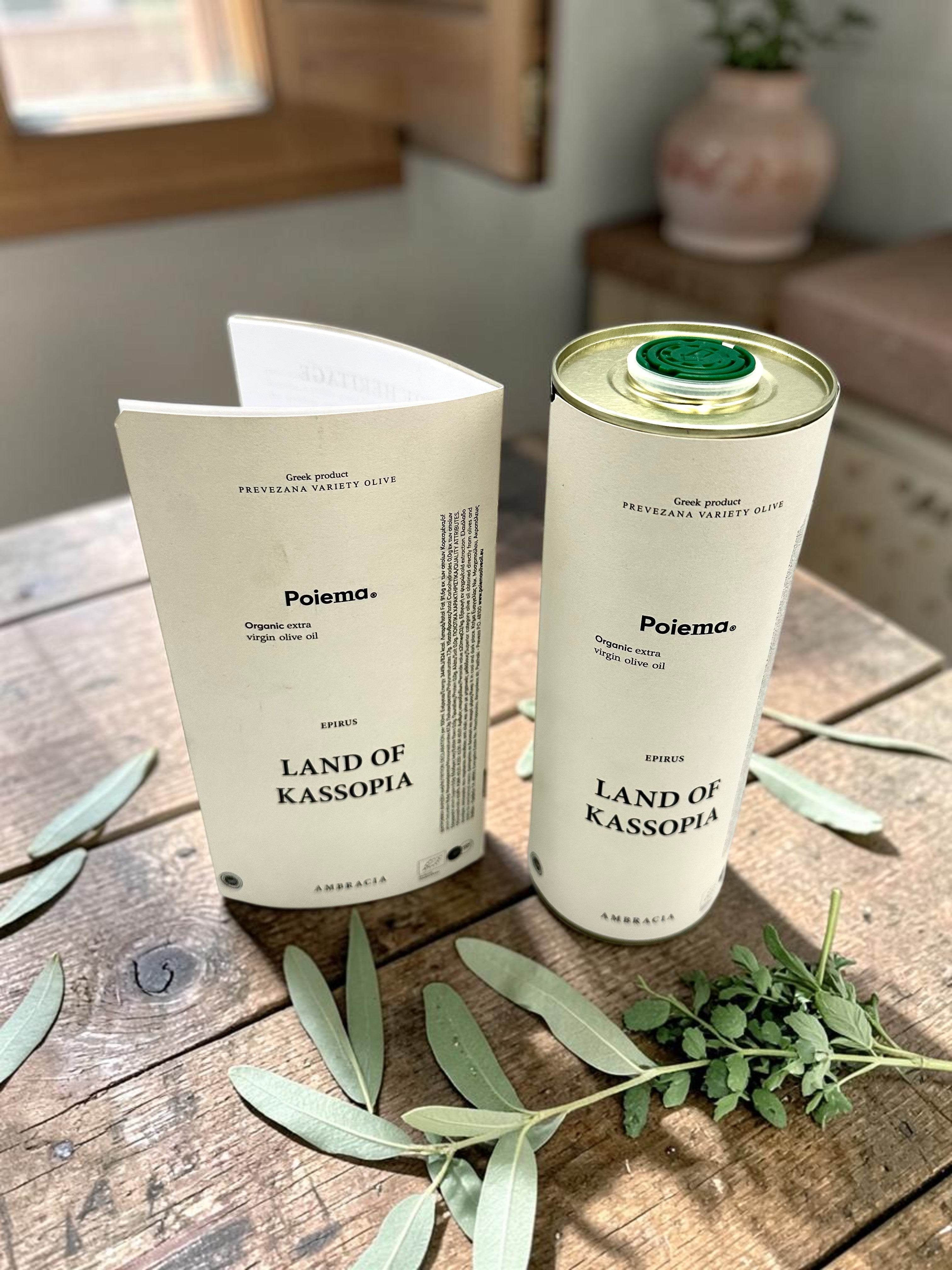 Organic Extra Virgin Olive Oil (Poiema.) ~ Greek Product Prevezana Variety (Lianolia) ~ Limited Edition Package