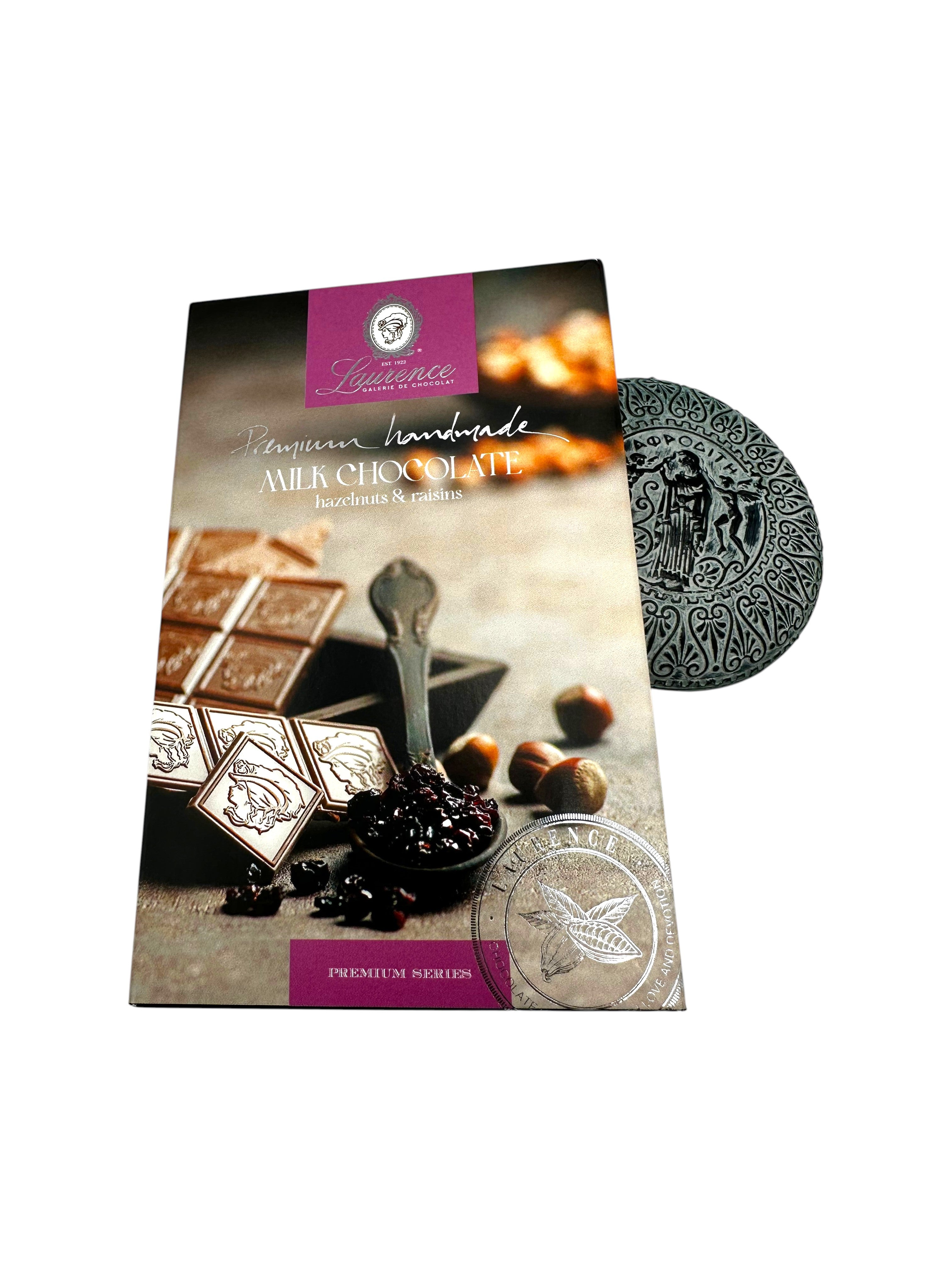Laurence Premium Milk Chocolate With Hazelnuts & Raisins
