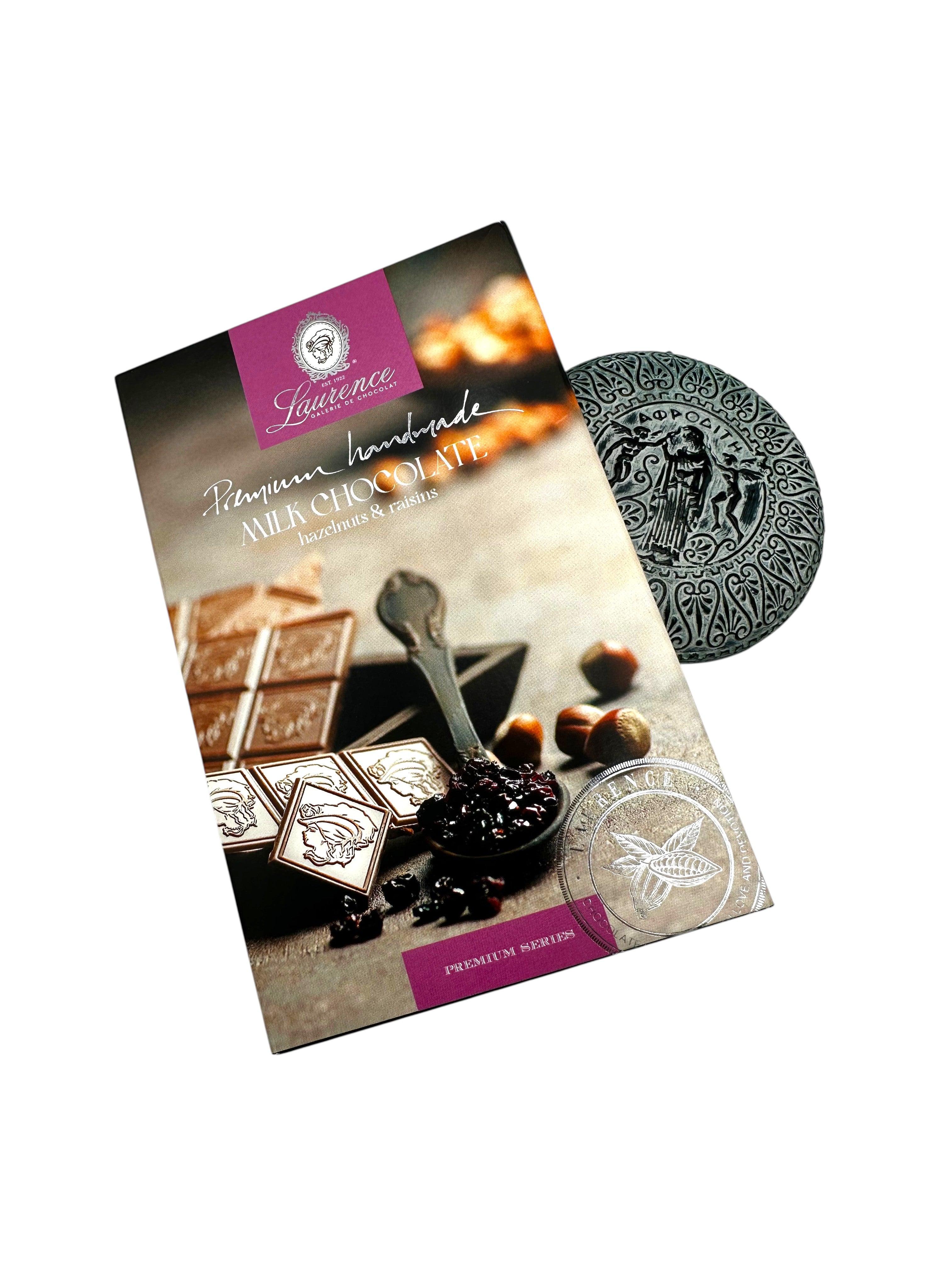 Laurence Premium Milk Chocolate With Hazelnuts & Raisins