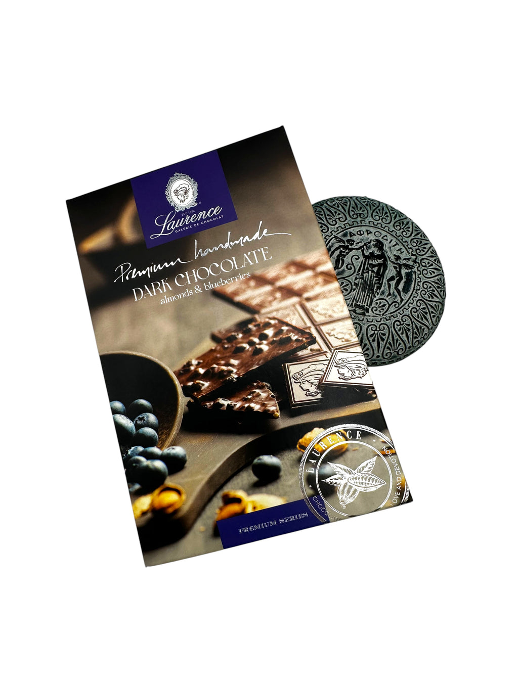Laurence Premium Dark Chocolate with Almonds & Blueberries