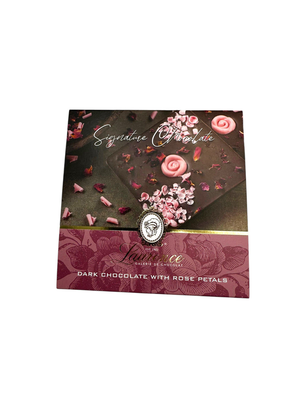 Laurence Premium Dark Chocolate with Rose Petals