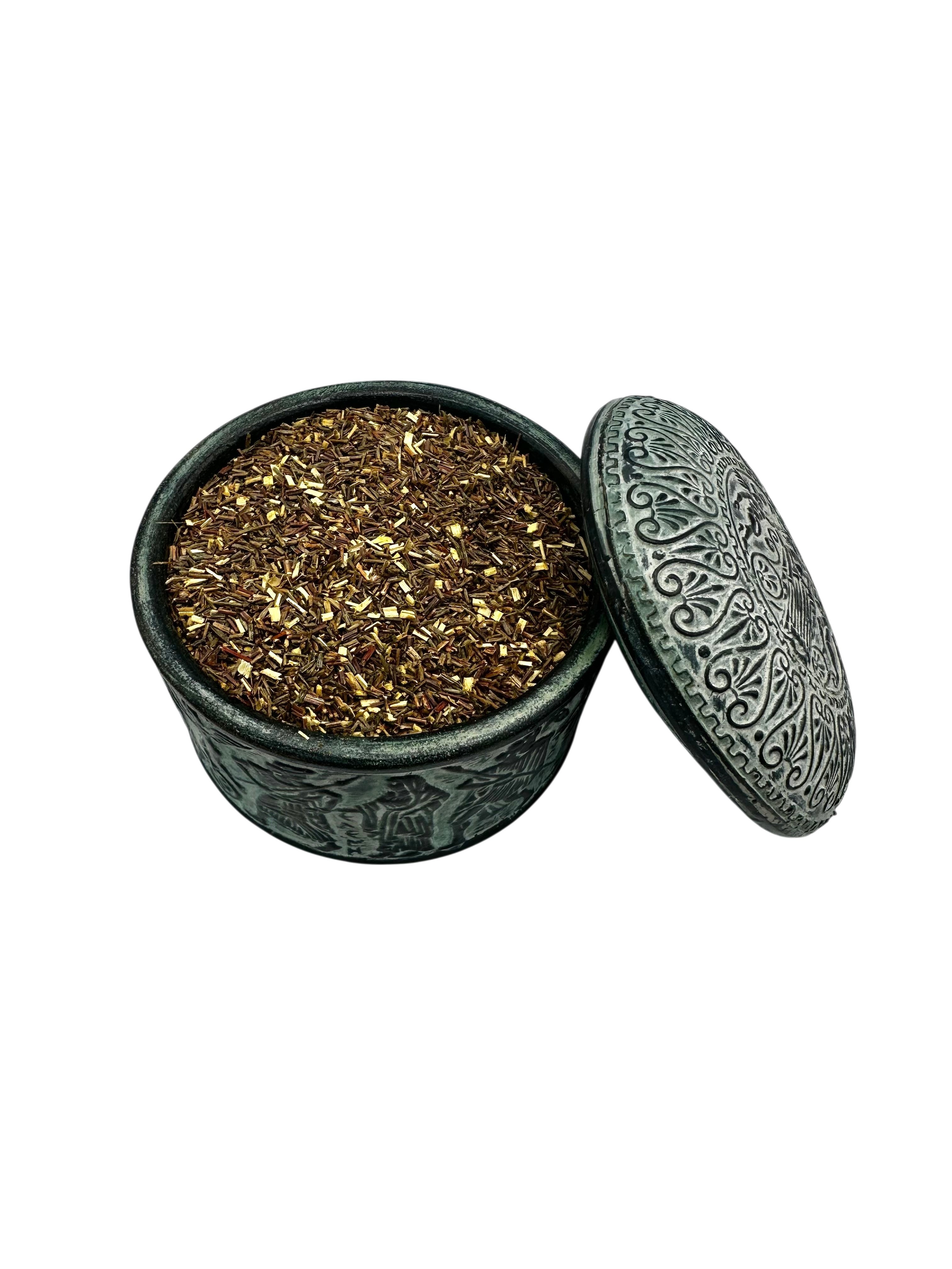 Green Rooibos Herbal Tea Loose Leaf ~ Asplathus Linearis