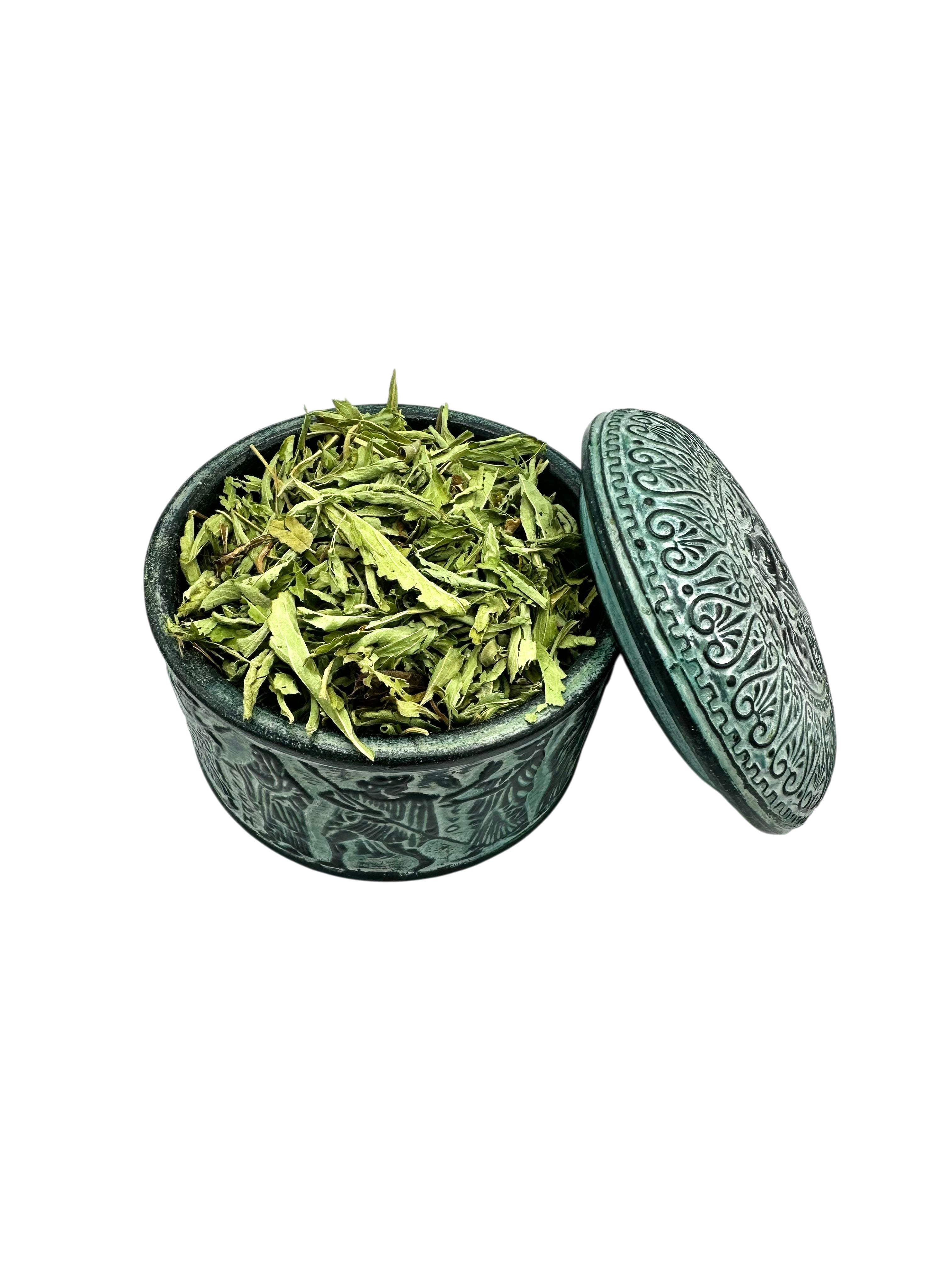 Greek Stevia Dried Whole Leaves ~ Stevia Rebaudiana