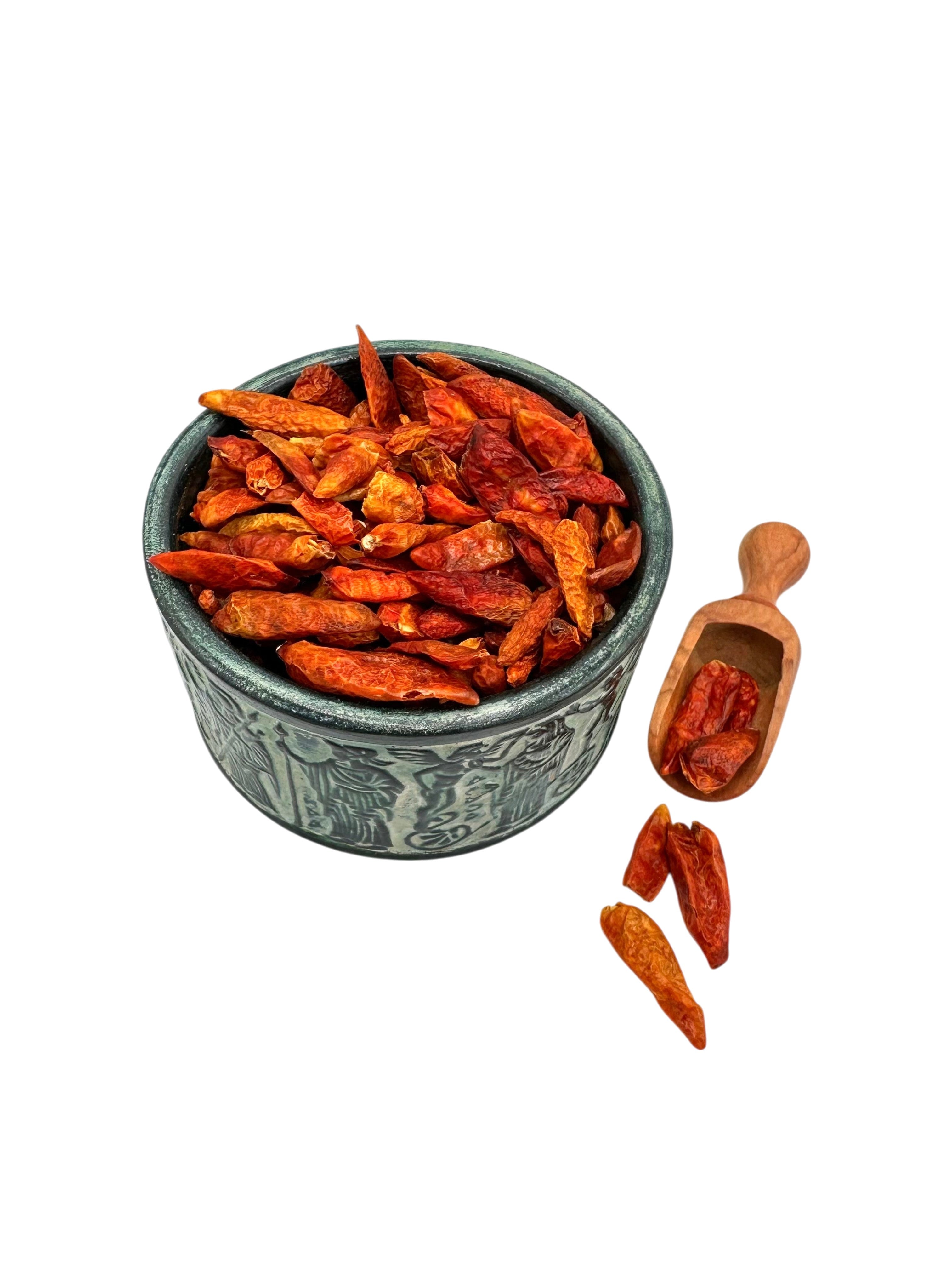 Red Hot Chilli Whole Pepper Bird's Eye ~ Pimienta Roja