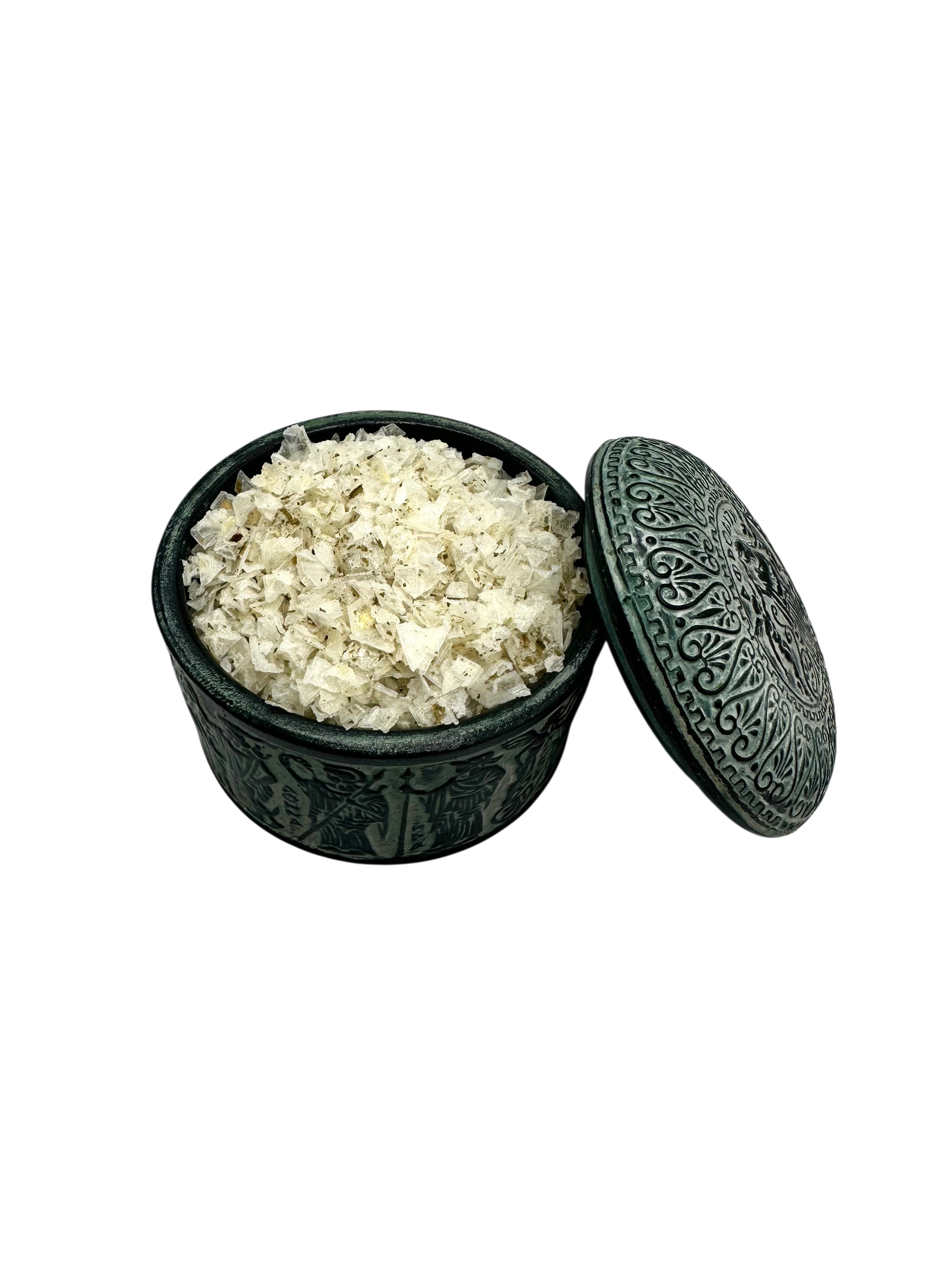 Garlic Sea Salt Pyramids ~ Finishing Salt