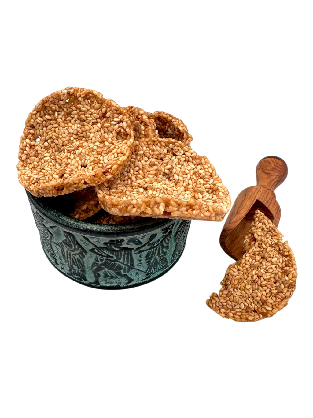 Greek Sesame & Honey Pasteli Chips ~ Crispy Snack