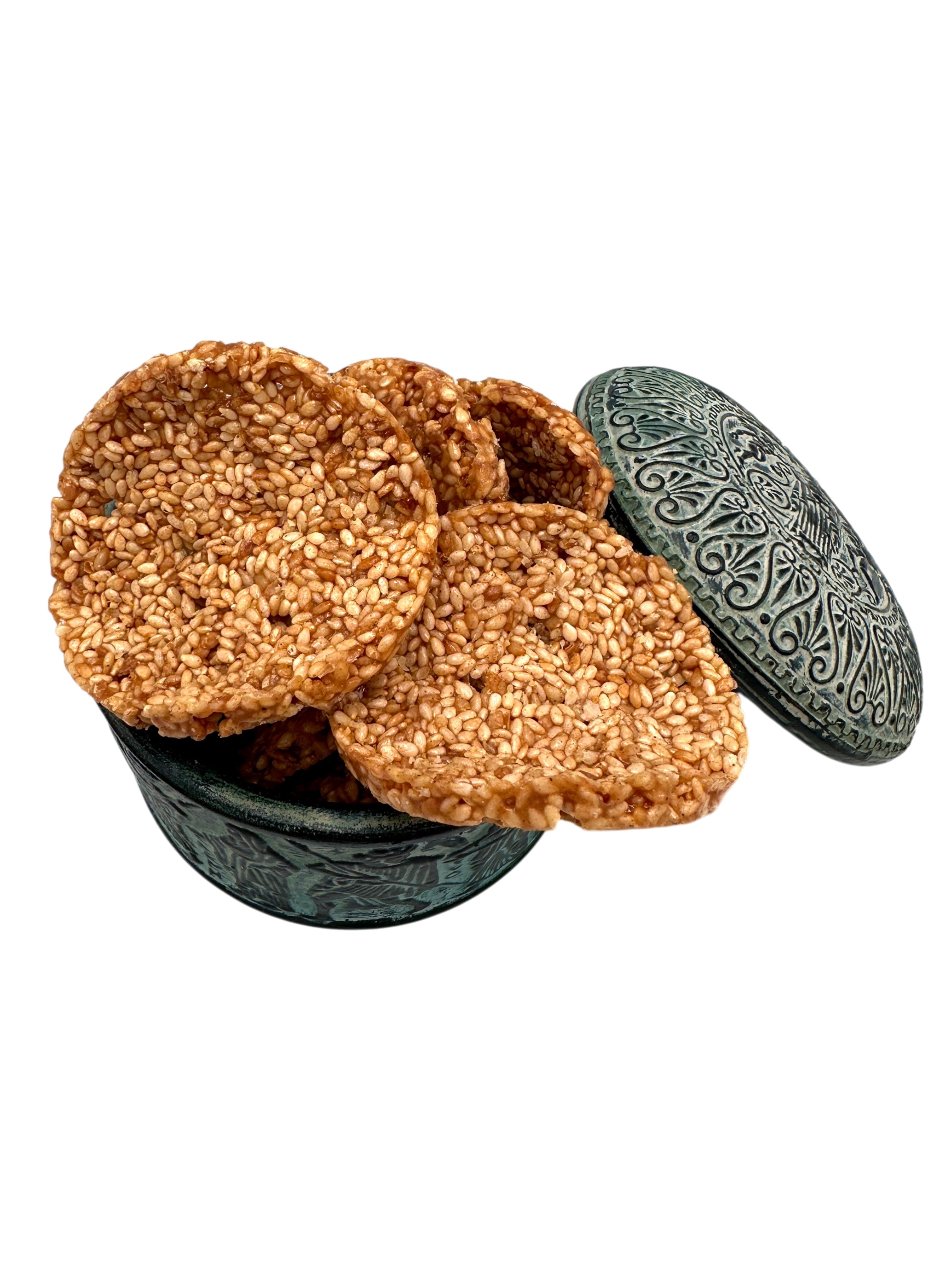 Greek Sesame & Honey Pasteli Chips ~ Crispy Snack