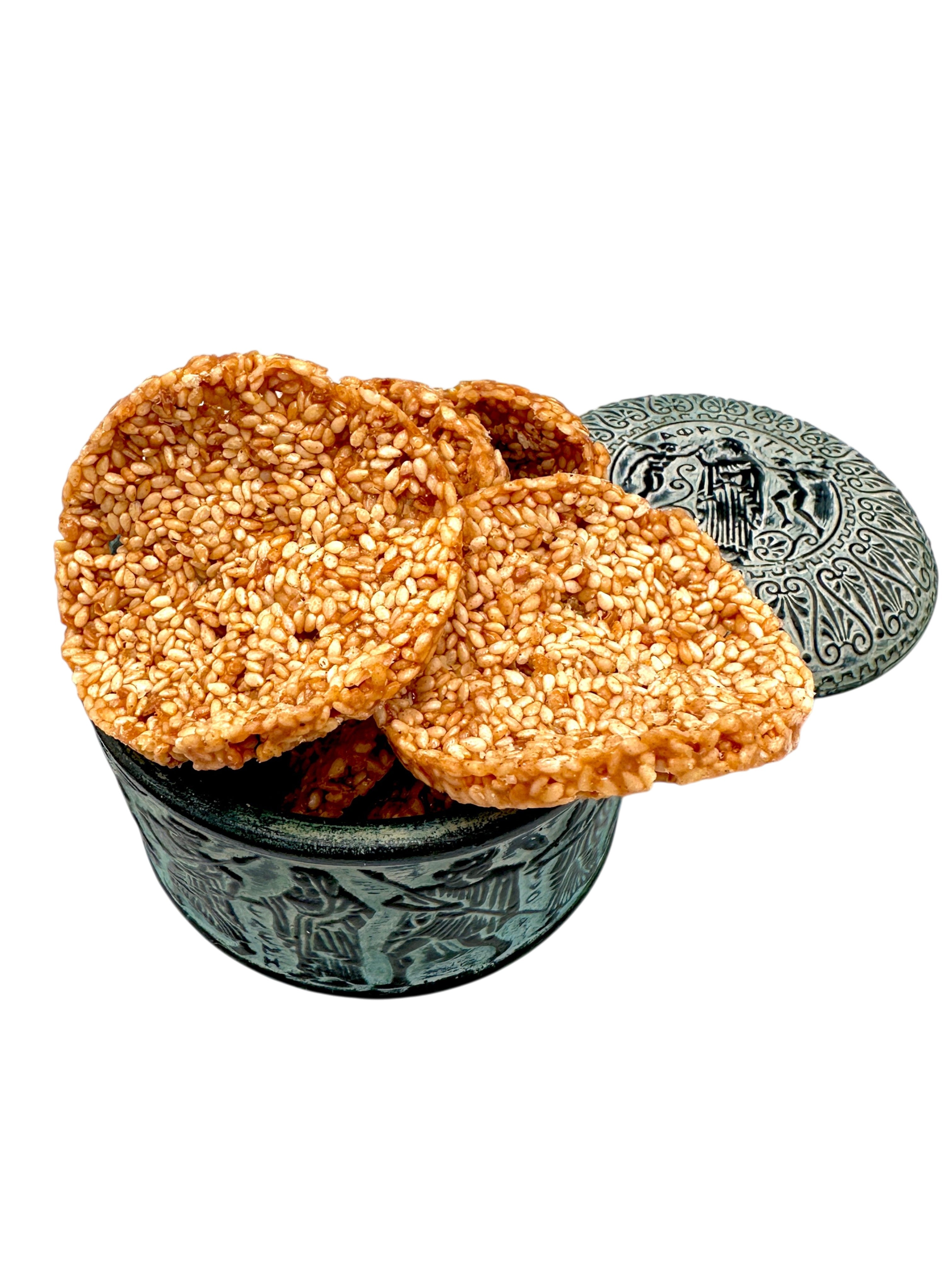 Greek Sesame & Honey Pasteli Chips ~ Crispy Snack