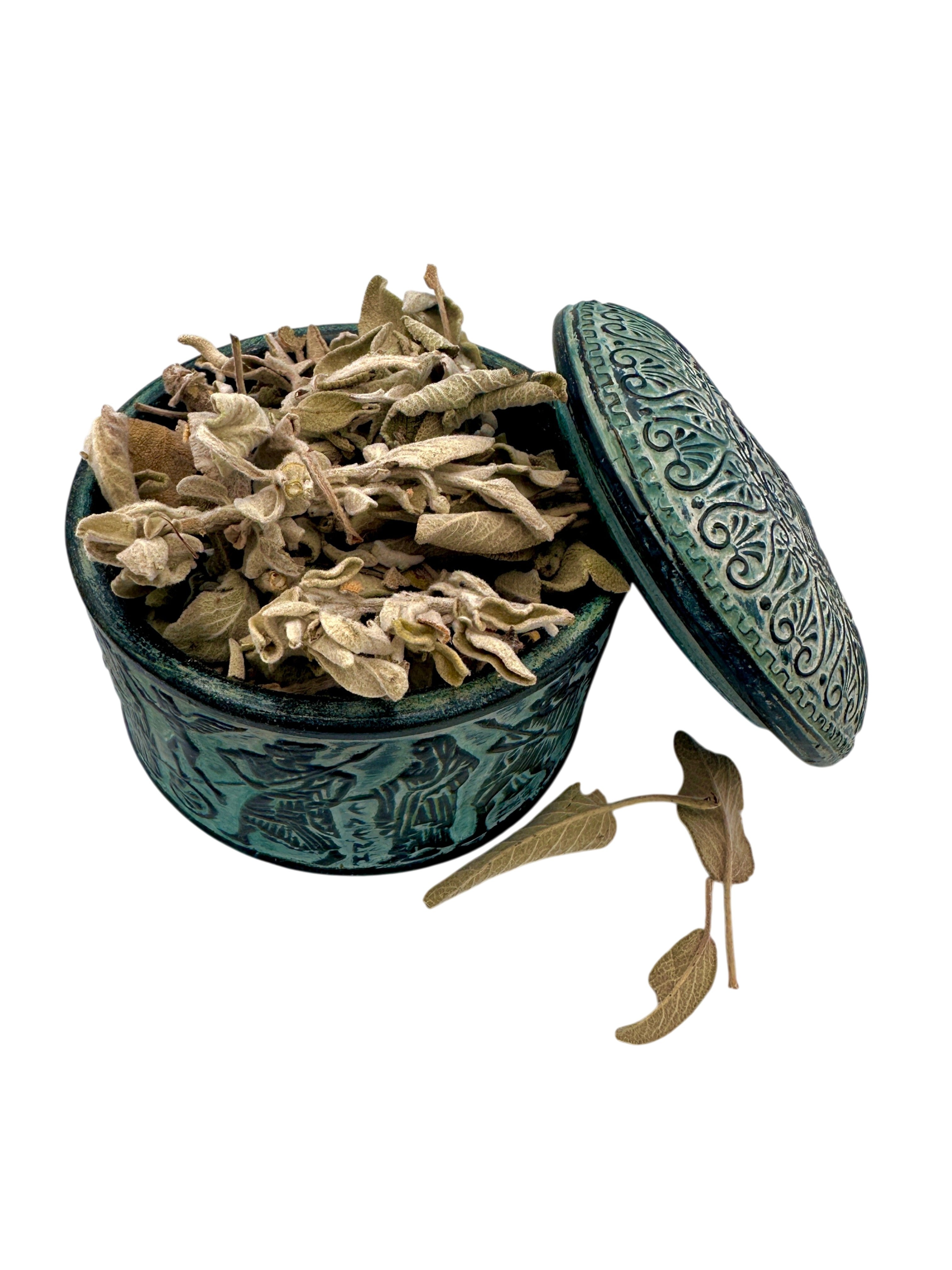 Sage Dried Leaves Loose Herbal Tea ~  Salvia Triloba