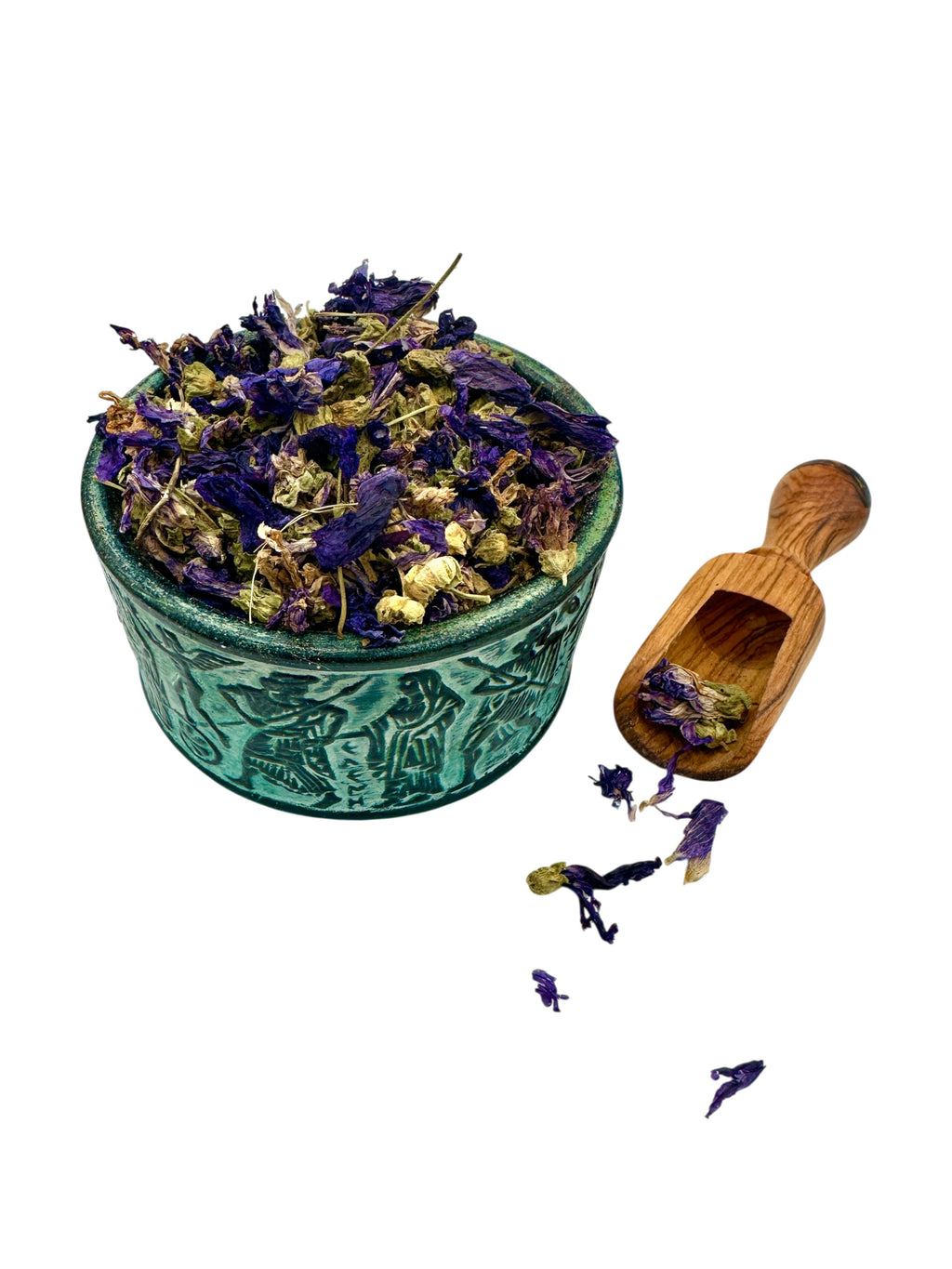Blue Mallow Dried Flowers Loose Herb ~ Malva Sylvestris