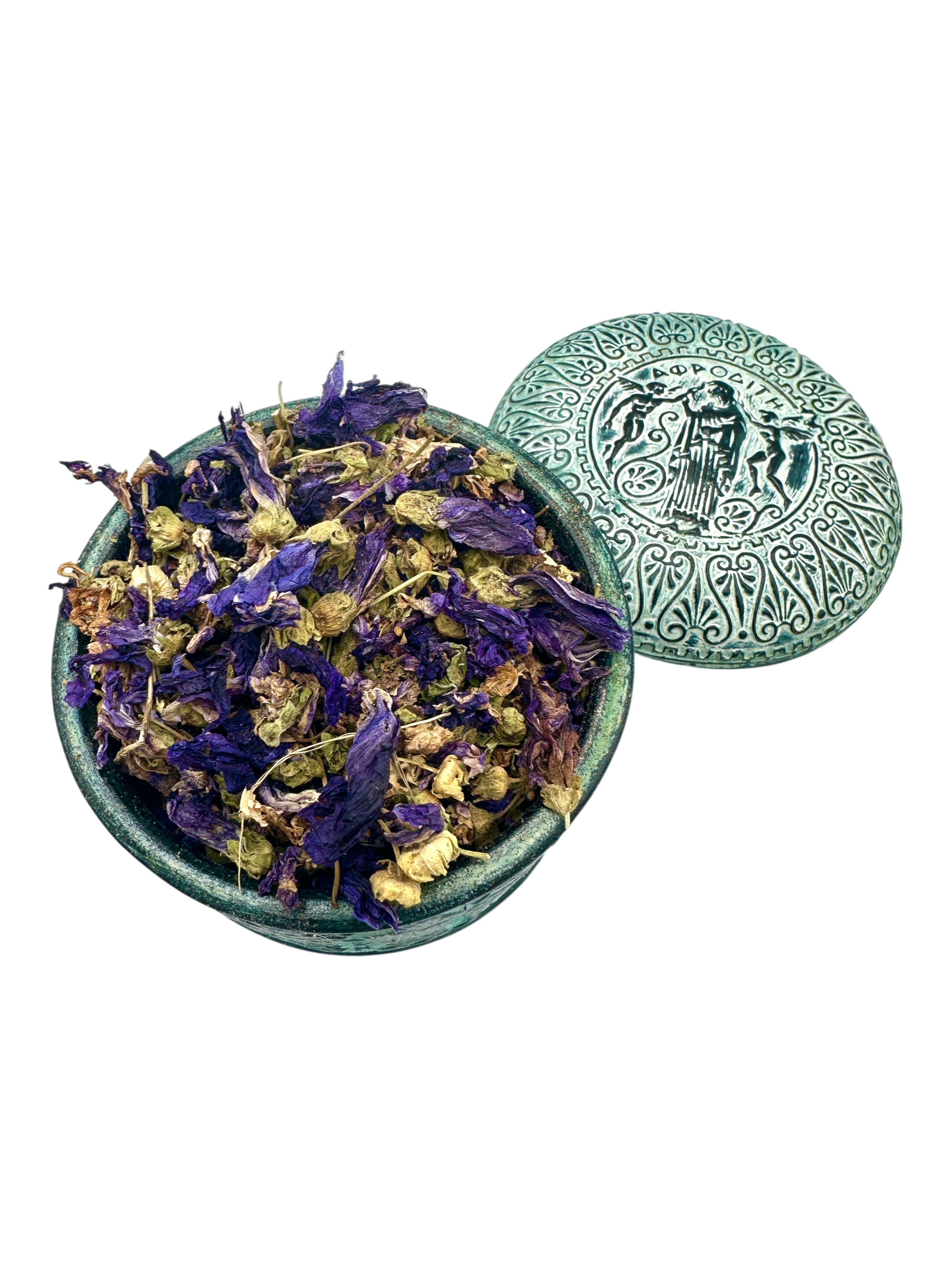 Blue Mallow Dried Flowers Loose Herb ~ Malva Sylvestris